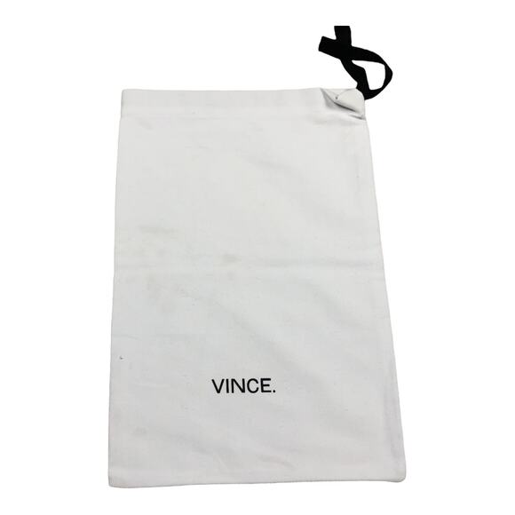 VINCE Small Dust Bag Cover White Drawstring Rectangular - Picture 3 of 3